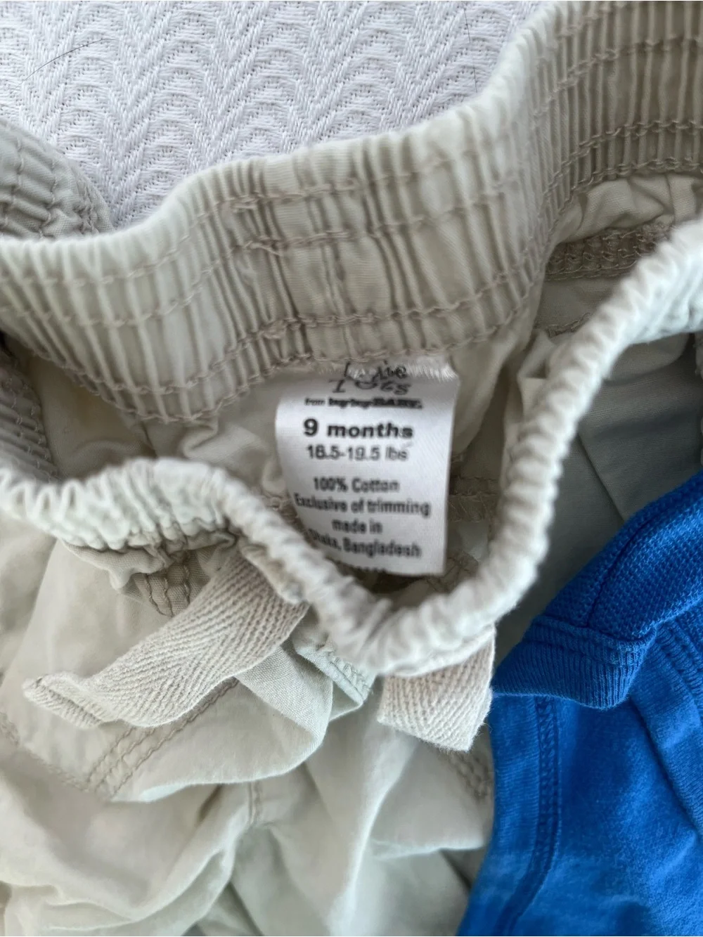 Ralph Lauren Royal Blue Long-Sleeve Polo Bodysuit w Khaki Pants